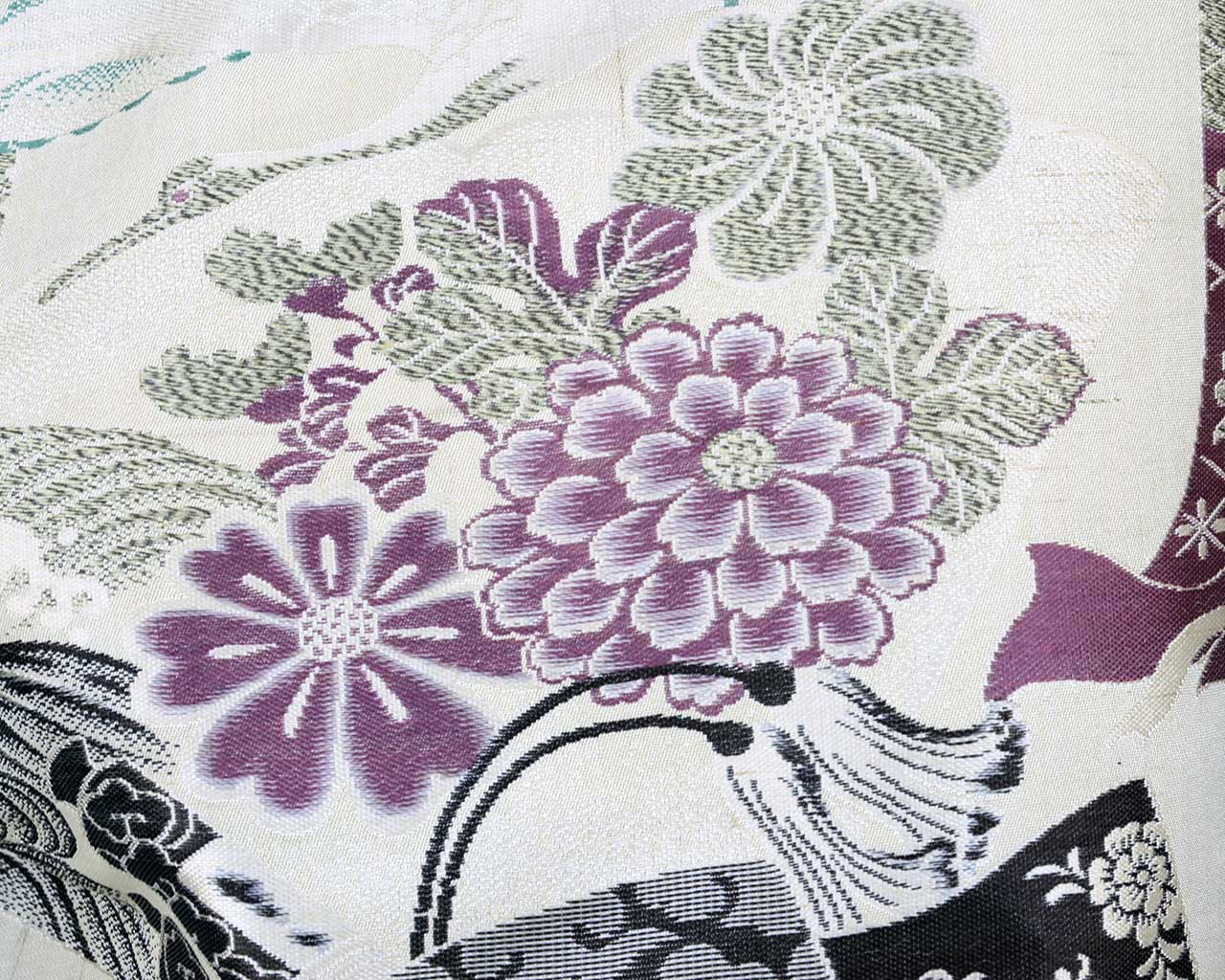 Kimono remake blouson in Japanese painting style