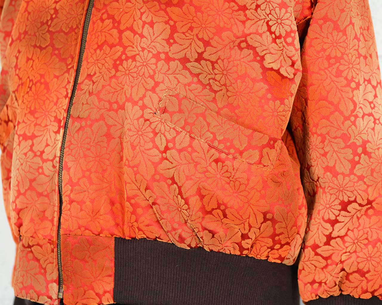 Remake jacket of velvet woven fabric