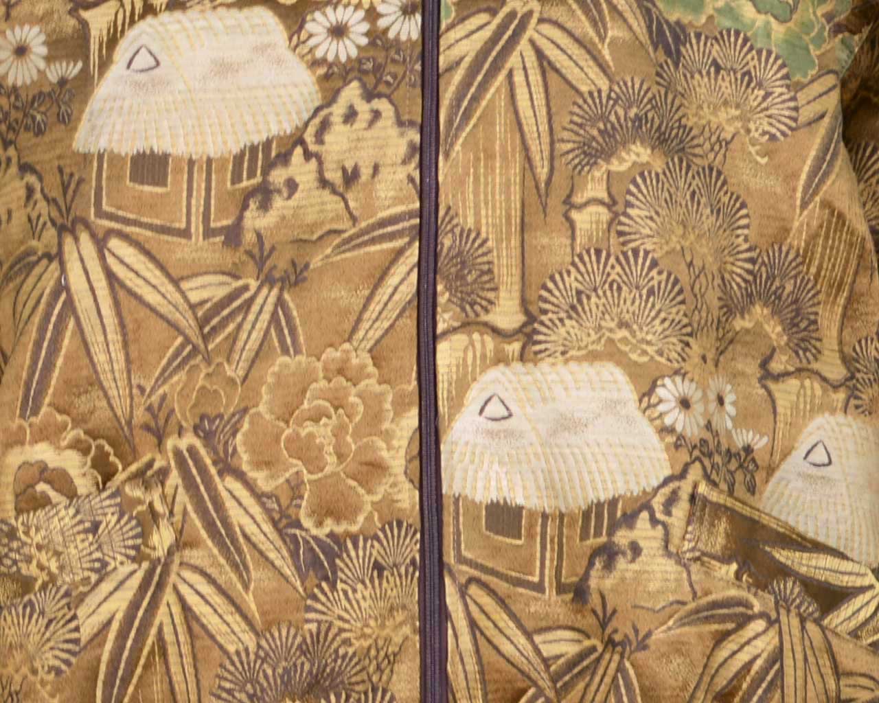 Kimono remake blouson with a "ro" Maruobi