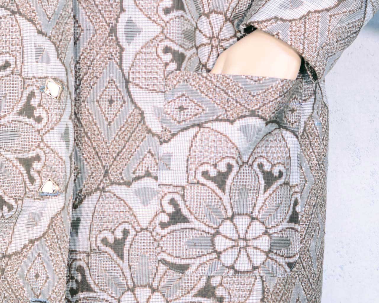 Mud Oshima Ryugo Warikomi Kasuri Coat