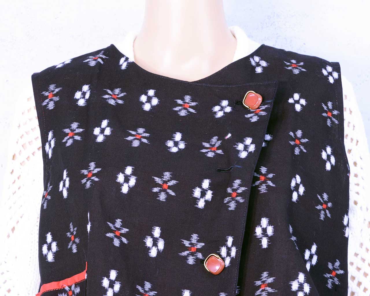 Kurume-gasuri all-over patterned set-up