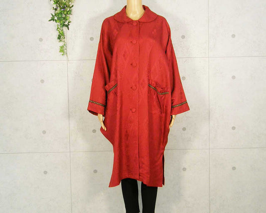 Tombi-shaped coat of kimono coat fabric