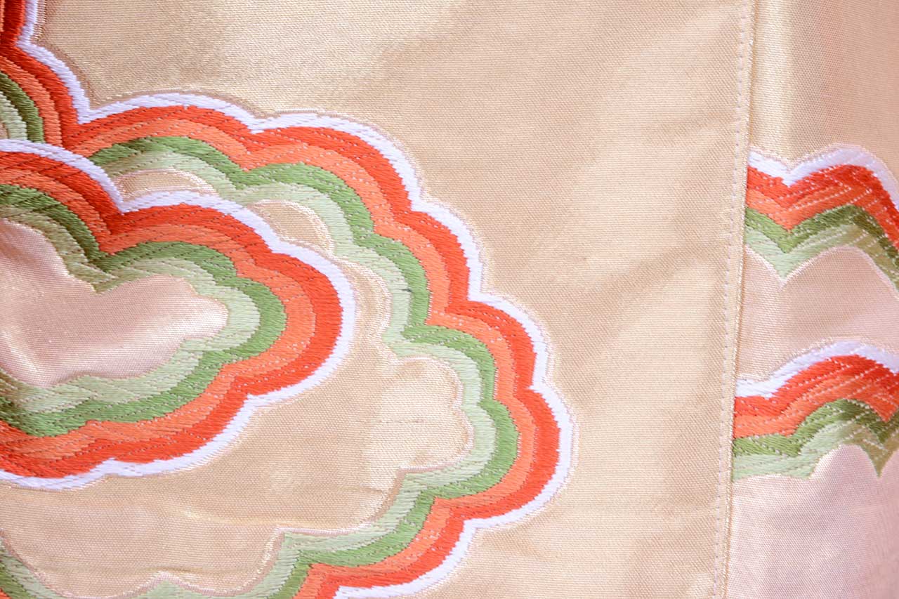 Kimono Remake Blouson with Kumatori Pattern