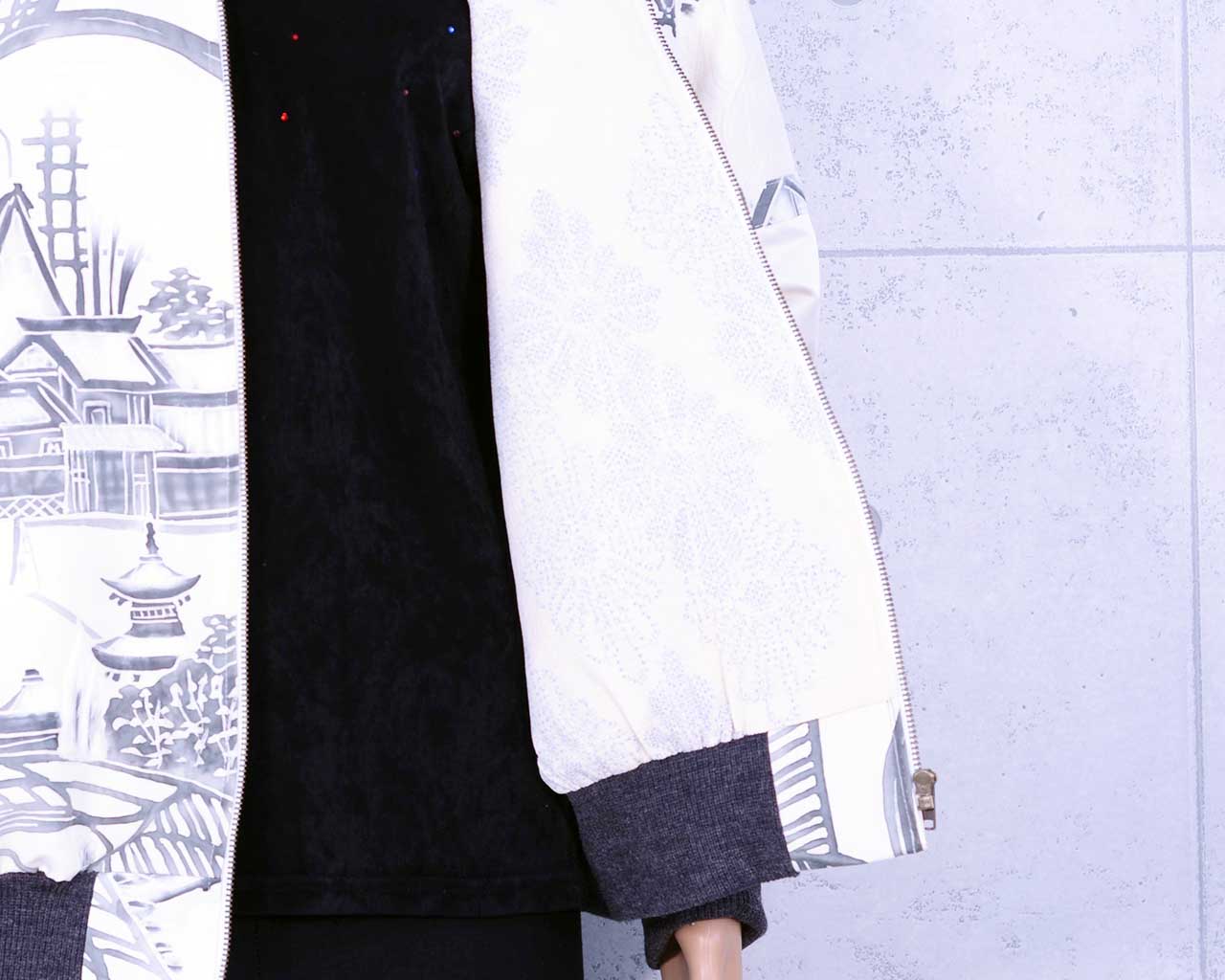 Writer's kimono remake blouson jacket