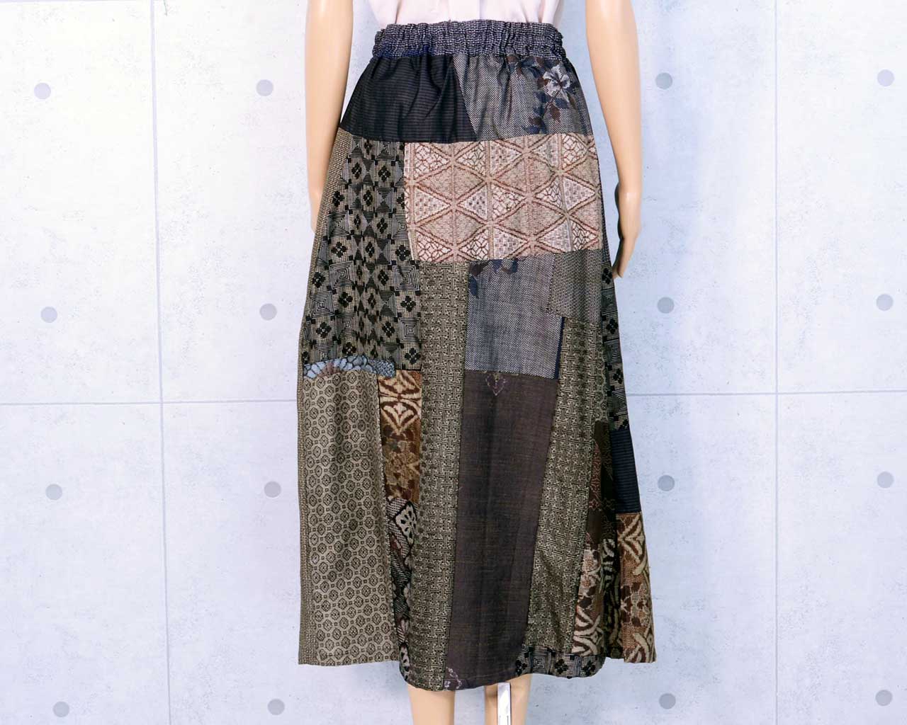 Kimono Remake Skirt of Oshima Tsumugi and Ryugo Tsumugi